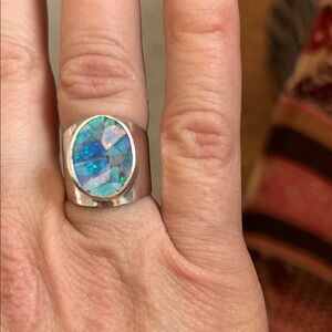 Silver Opal Ring